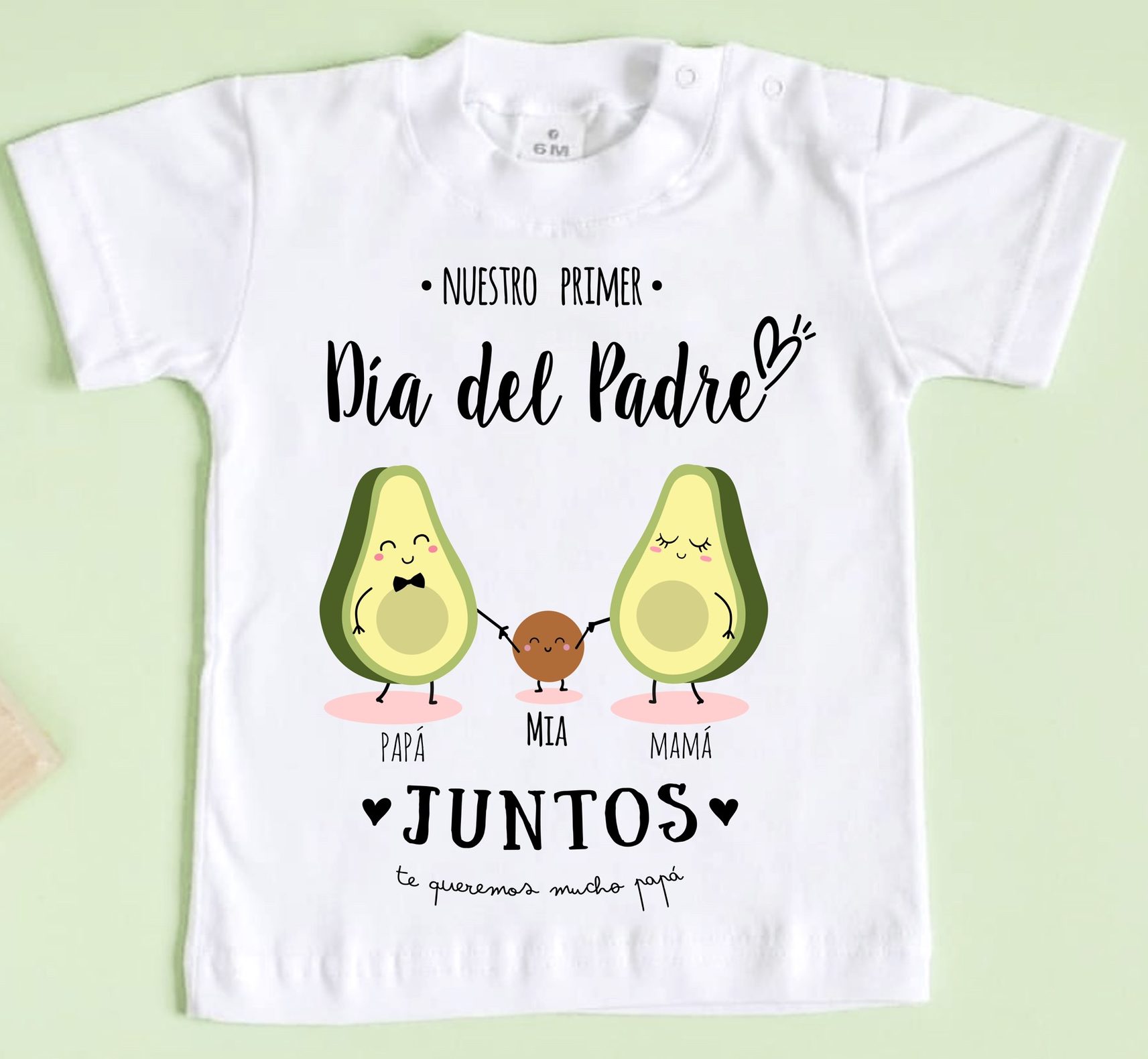 Camiseta Día Padre Aguacates rosa - Afecto | Baby Shop
