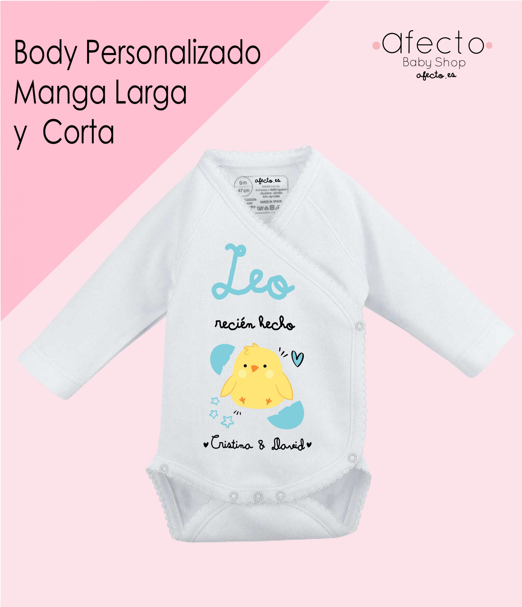 Body bebé personalizado Manga Larga